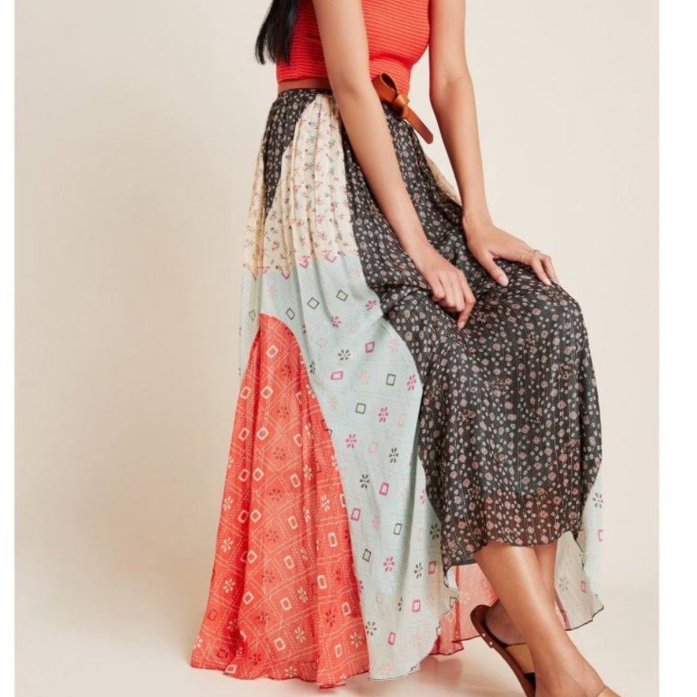 Anthropologie Multicolor Verb Margot Skirt SIZE 0